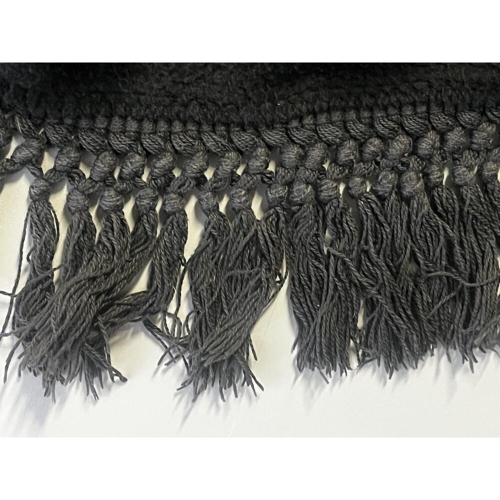 Vintage Kathleen for Sweet Herb Poncho Sleeves Womens One Size Fringe USA 90s - Picture 9 of 9